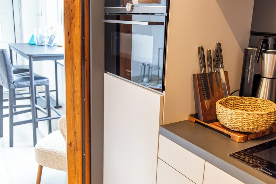 Modern Kitchen with Appliances and Dining Area
