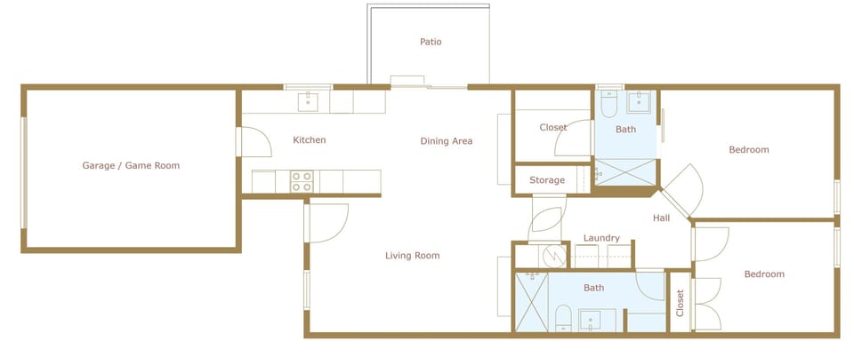 Here is the floor plan of our home.
