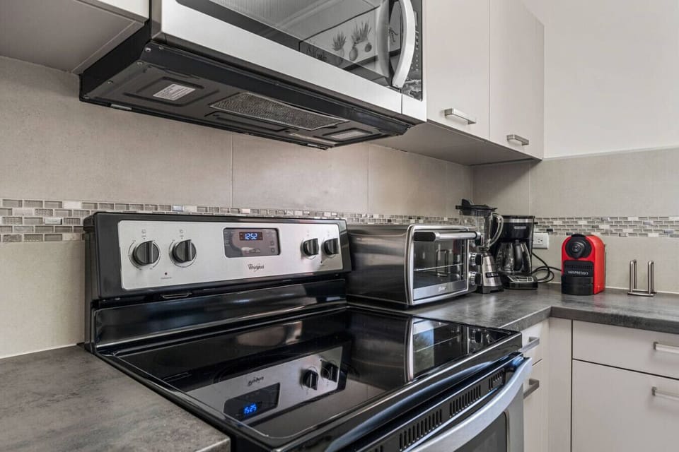 Modern stovetop and oven setup for easy home-style cooking
