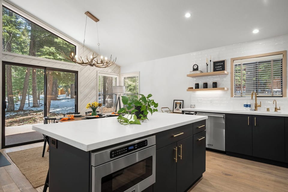 Kitchen Island Tahoe Cabin Haus