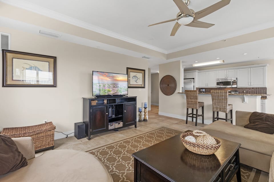 Living Room with Flat Screen