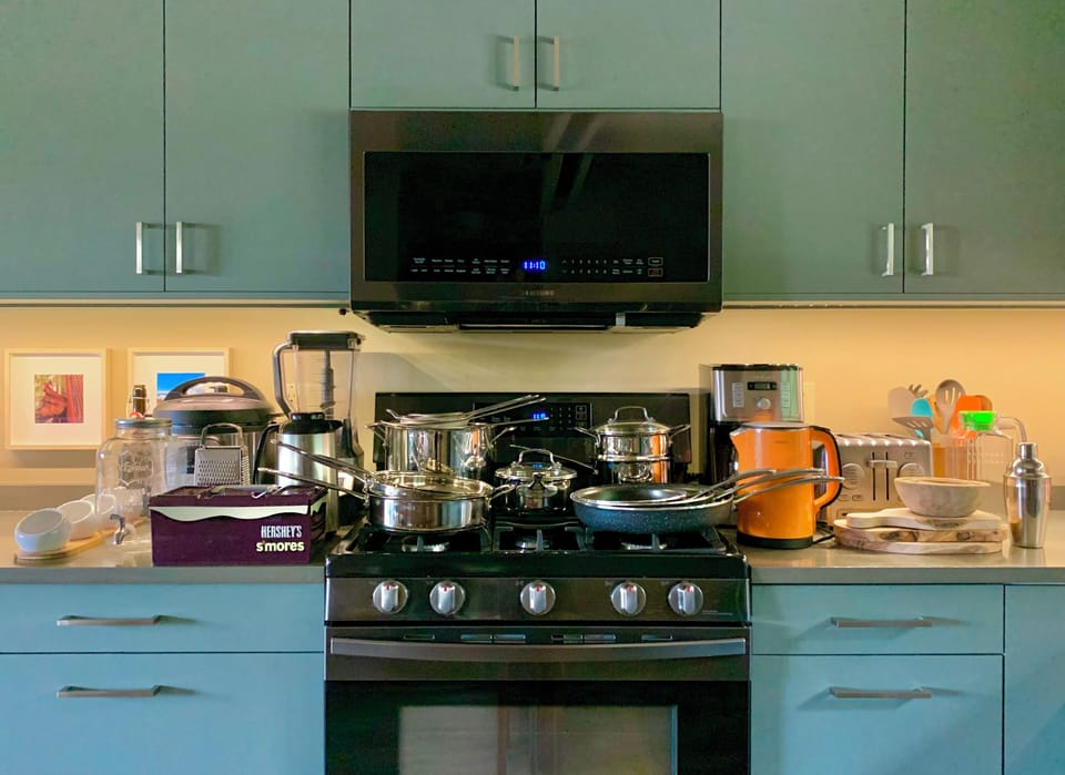 A sampling of what we provide to prep, cook, and steam your daily sustenance.