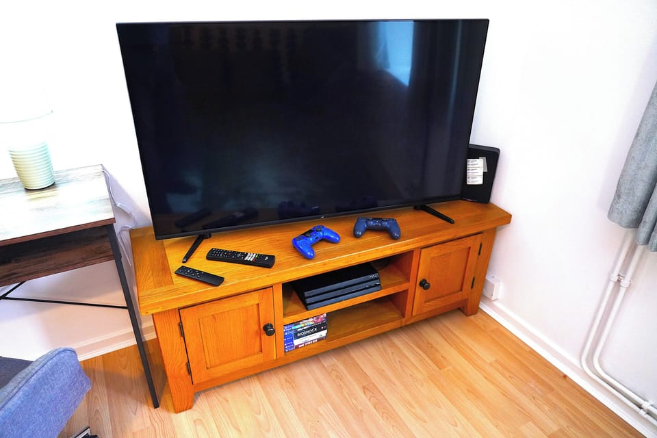 PS4 and a small selection of games. 