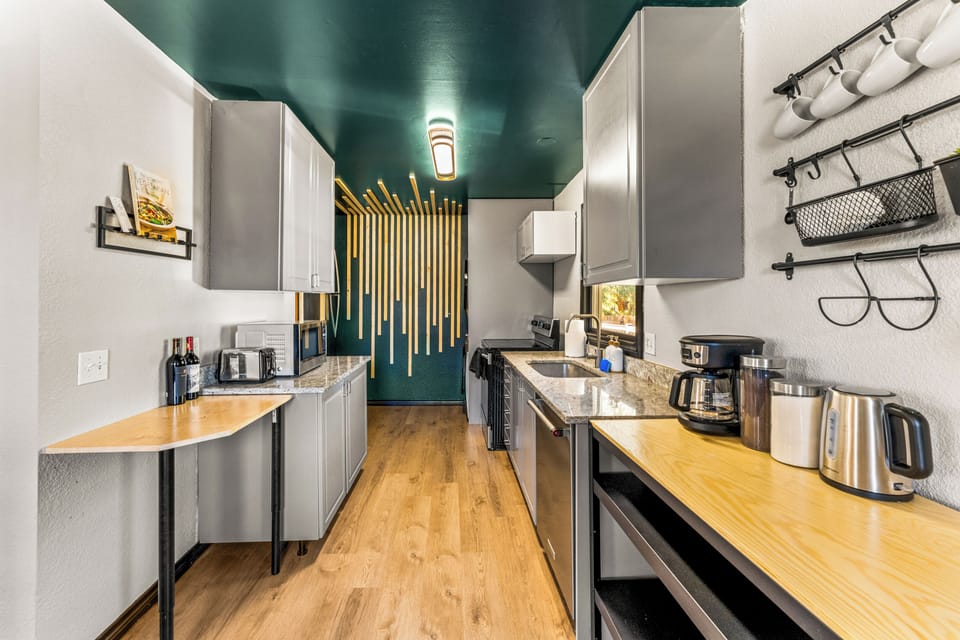 This upper level home features a remodeled kitchen, equipped with all the essentials to whip up your next feast
