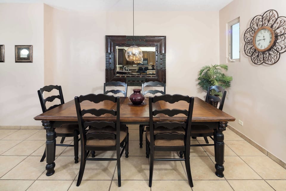 Dining table.