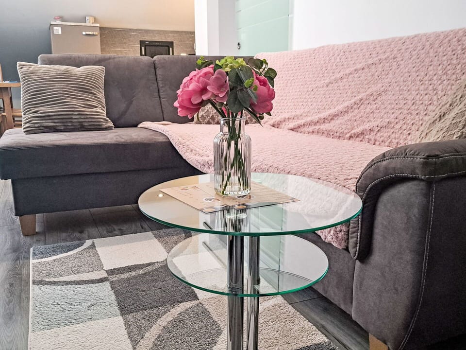 Furniture, Flooring, Interior Design, Floor, Couch, Wood Flooring, Living Room, Cushion, Textile, Table