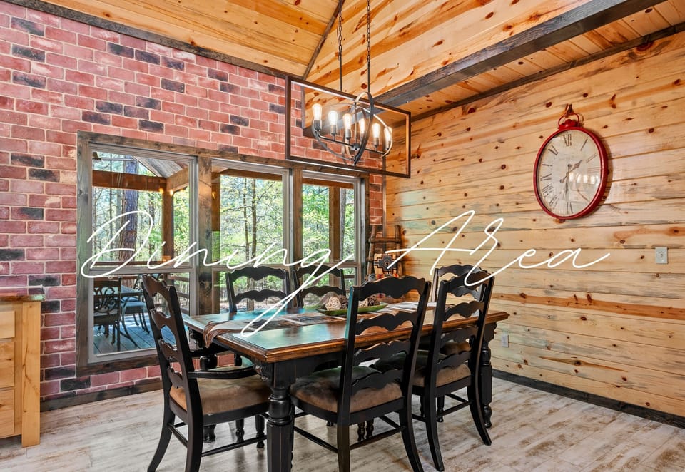 Gather around the large dining table for home-cooked meals, card games, or late-night chats—everyone fits comfortably here.