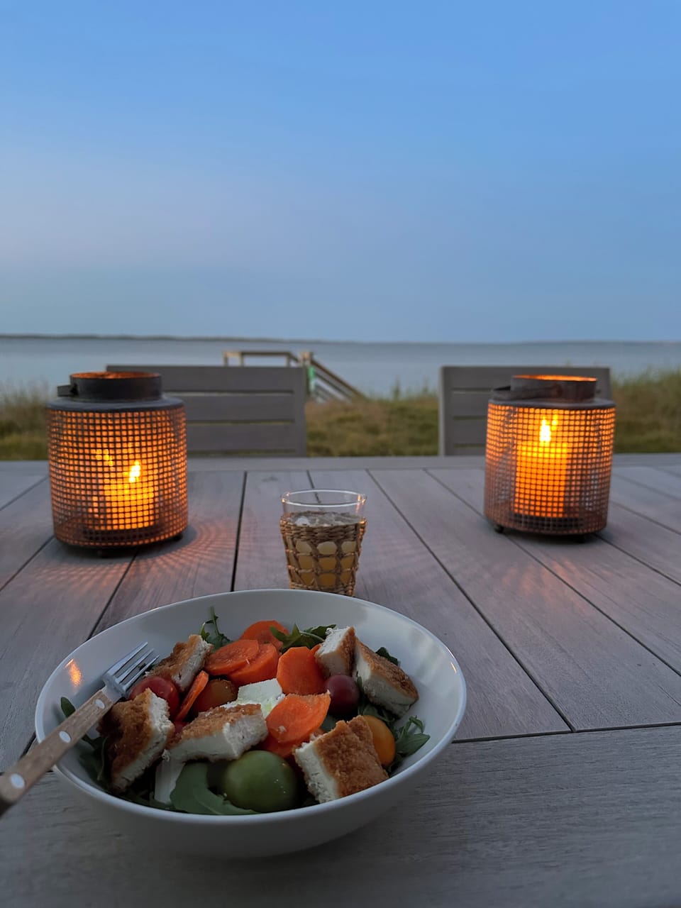 Dinning to the sunset