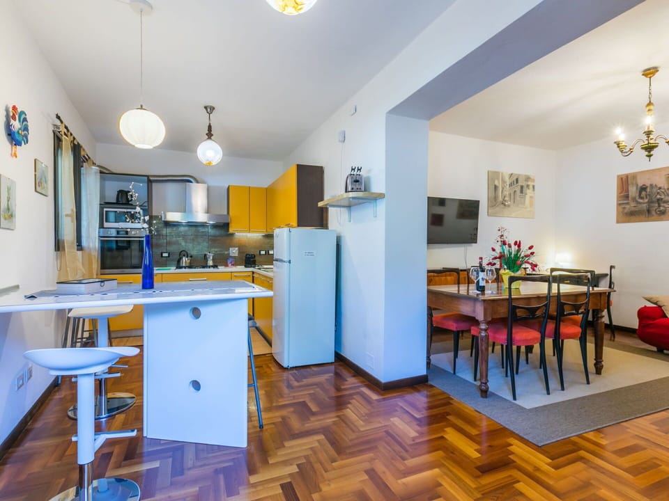 Interior Design, Flooring, Furniture, Floor, Ceiling, Room, Apartment, Lighting, Kitchen, Home