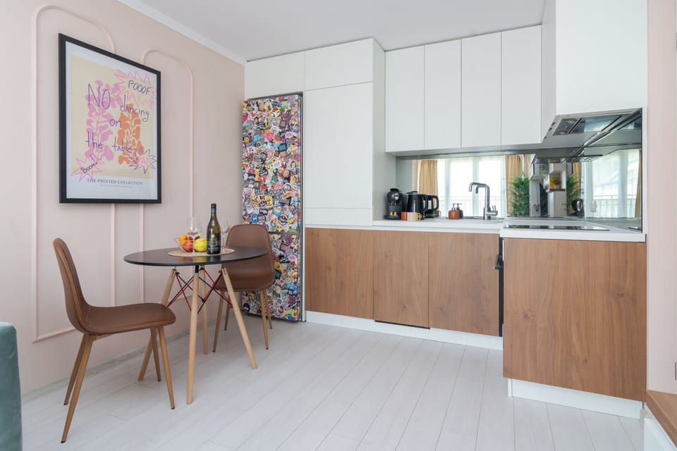 Whip up your favorite meal in our thoughtfully stocked kitchenette