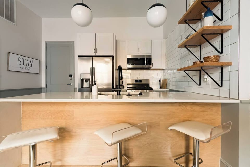 Bar style seating