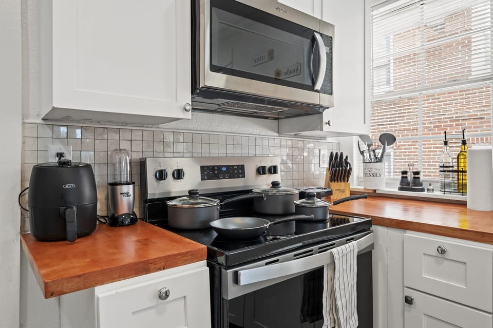 Spacious, fully equipped kitchen, providing everything you need for a delightful cooking experience.