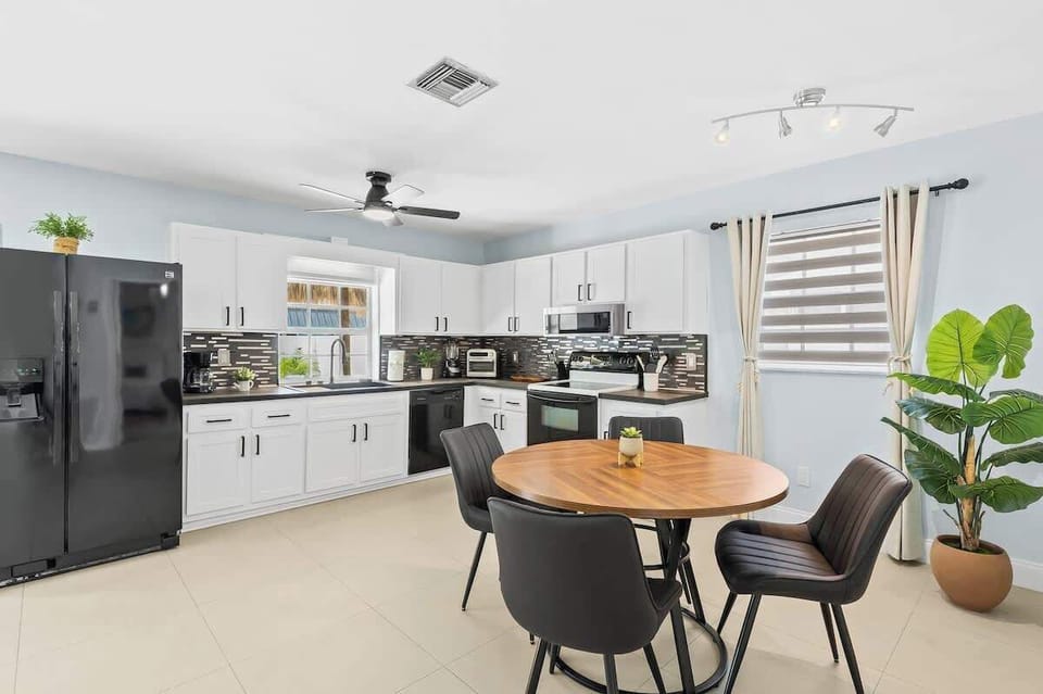 Bright and airy fully appointed with everything you need to make vacation meals. A true home away from home! 