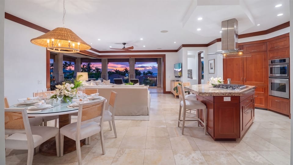 The Palm Coast F202 - Gourmet Kitchen and Bar Counter Seating for Three