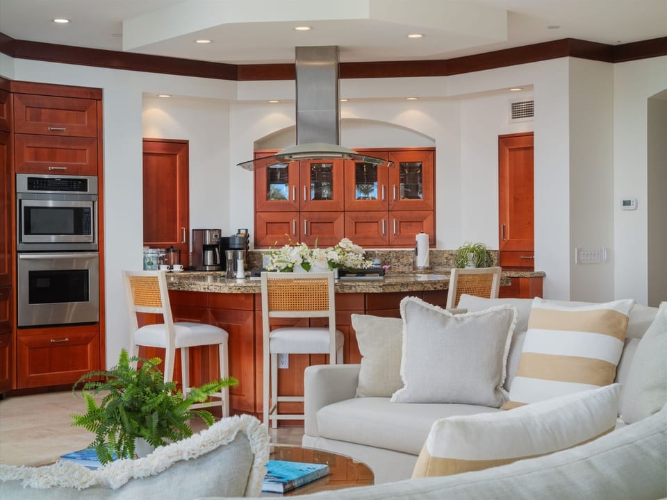 The Palm Coast F202 - Gourmet Kitchen and Bar Counter Seating for Three