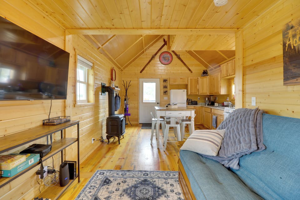 Interior | Central Heating & A/C | Free WiFi | 2-Story Studio