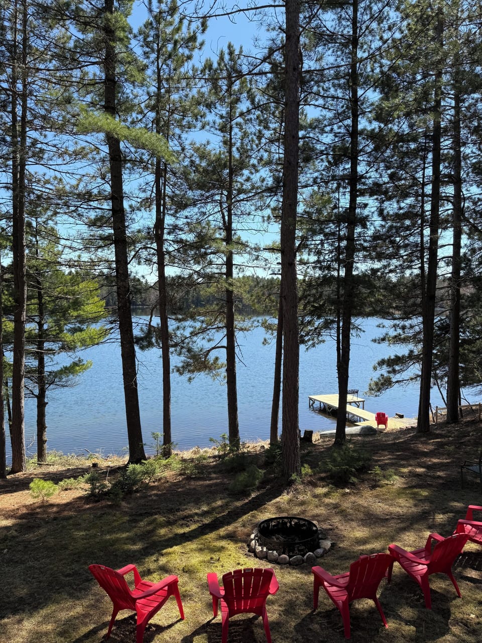 View of the lake