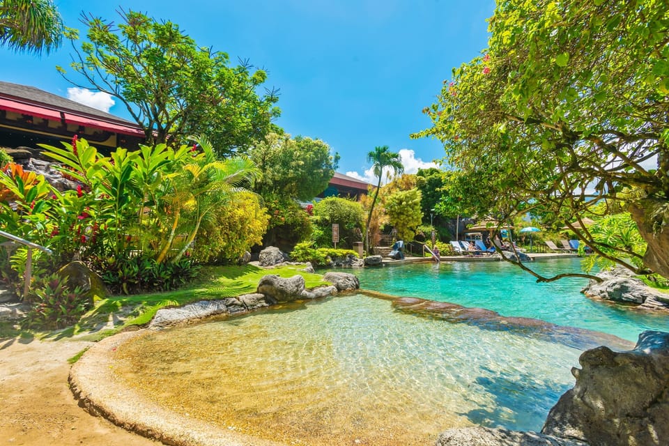 Sandy lagoon is perfect for the little ones to play