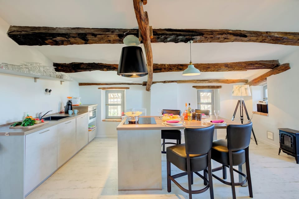 Kitchen and dining area