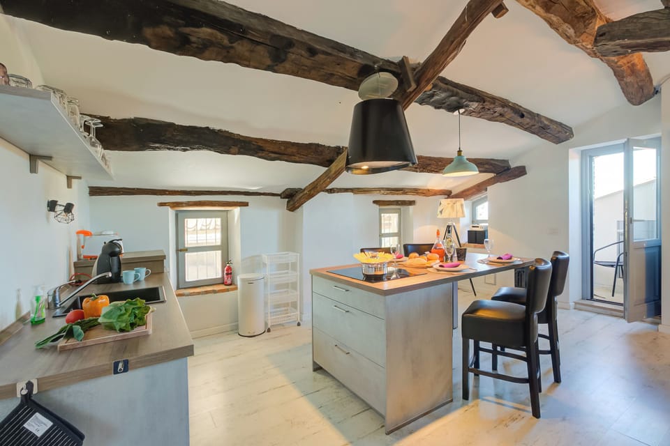 Kitchen and dining area