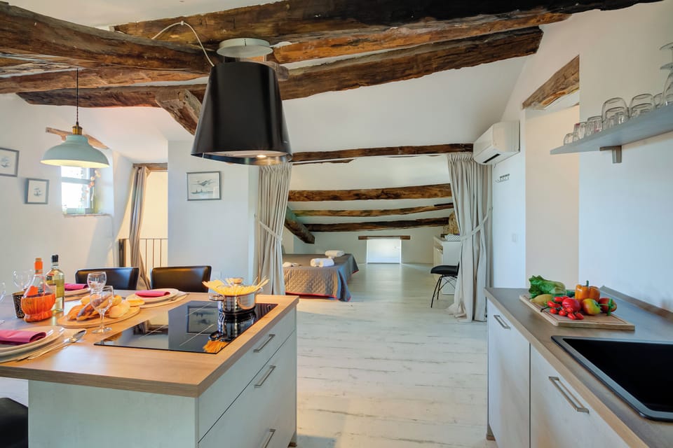 Kitchen and dining area