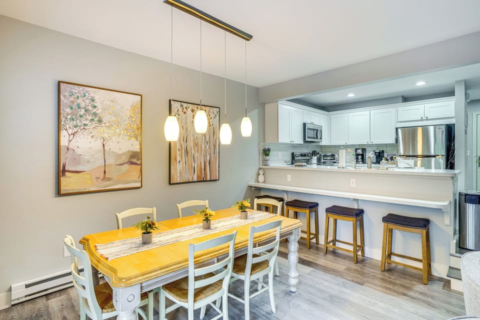Dining Area | 1st Floor (2 Steps Required) | Dishware/Flatware