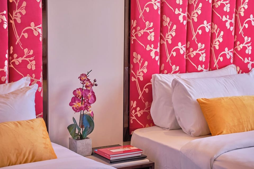 Settle in with bedside comforts and thoughtful finishing touches.