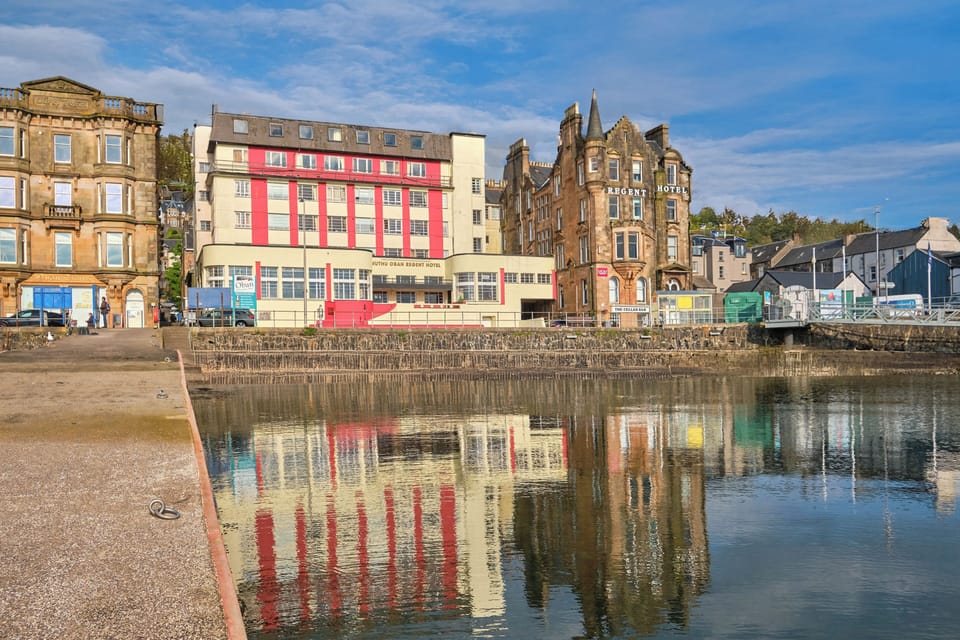 Wake up steps from the waterfront with classic architecture views.