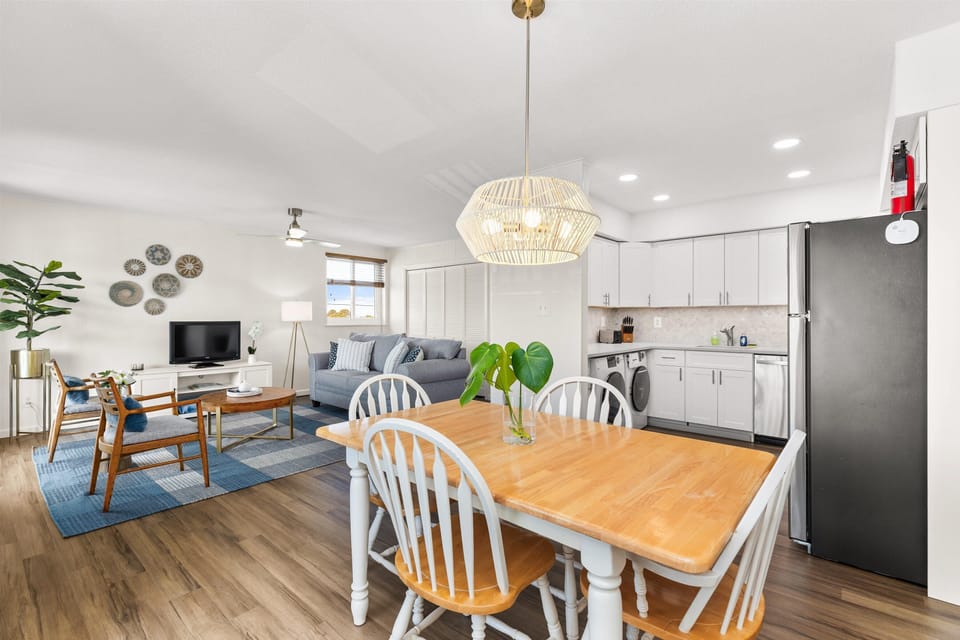 Gather around the table for meals, games, or cocktails — the perfect hub for good times.