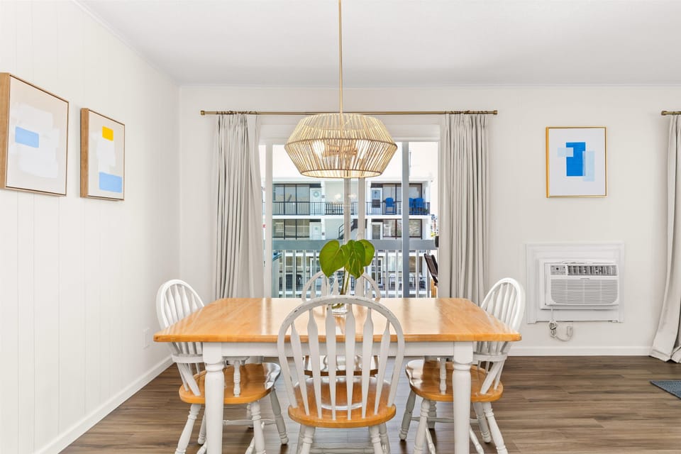 Light-filled and open, the dining space makes sharing meals easy and memorable.
