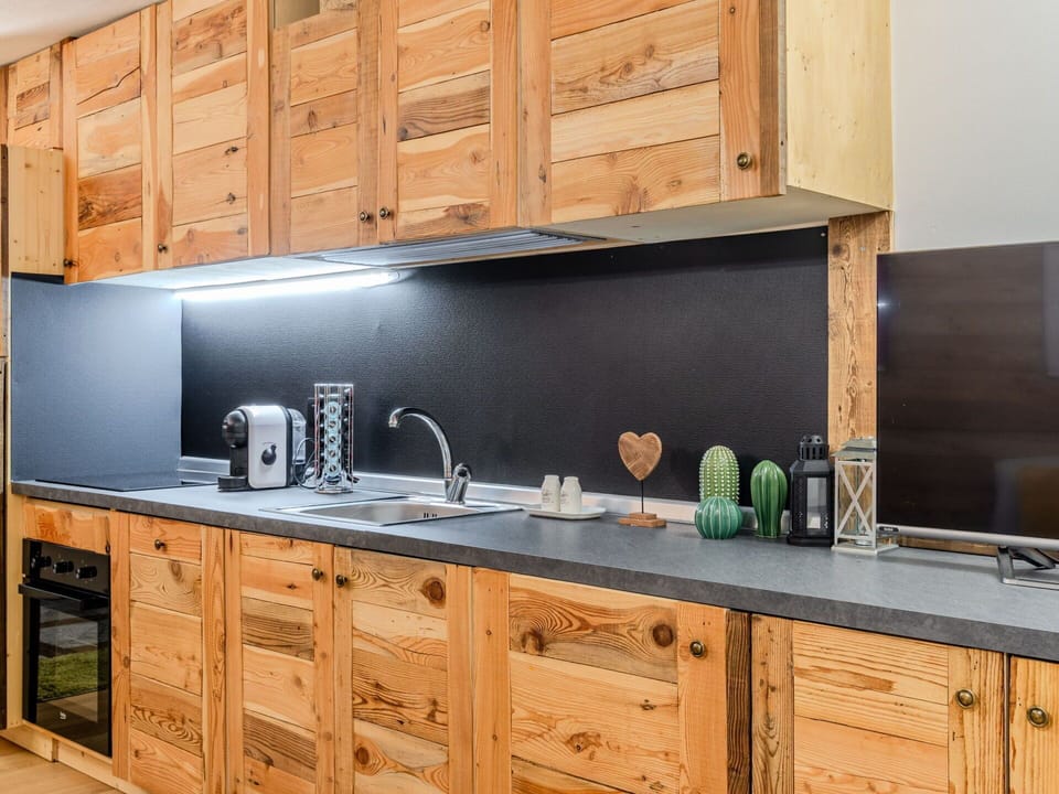 Wood, Kitchen, Cabinetry, Countertop, Interior Design, Furniture, Flooring, Cupboard, Wood Stain, Kitchen Appliance