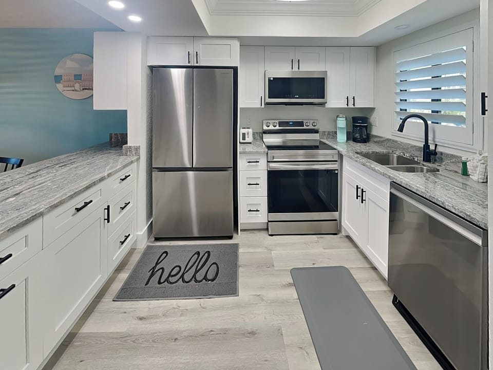 Fully Equipped Kitchen with Stainless Steel Appliances