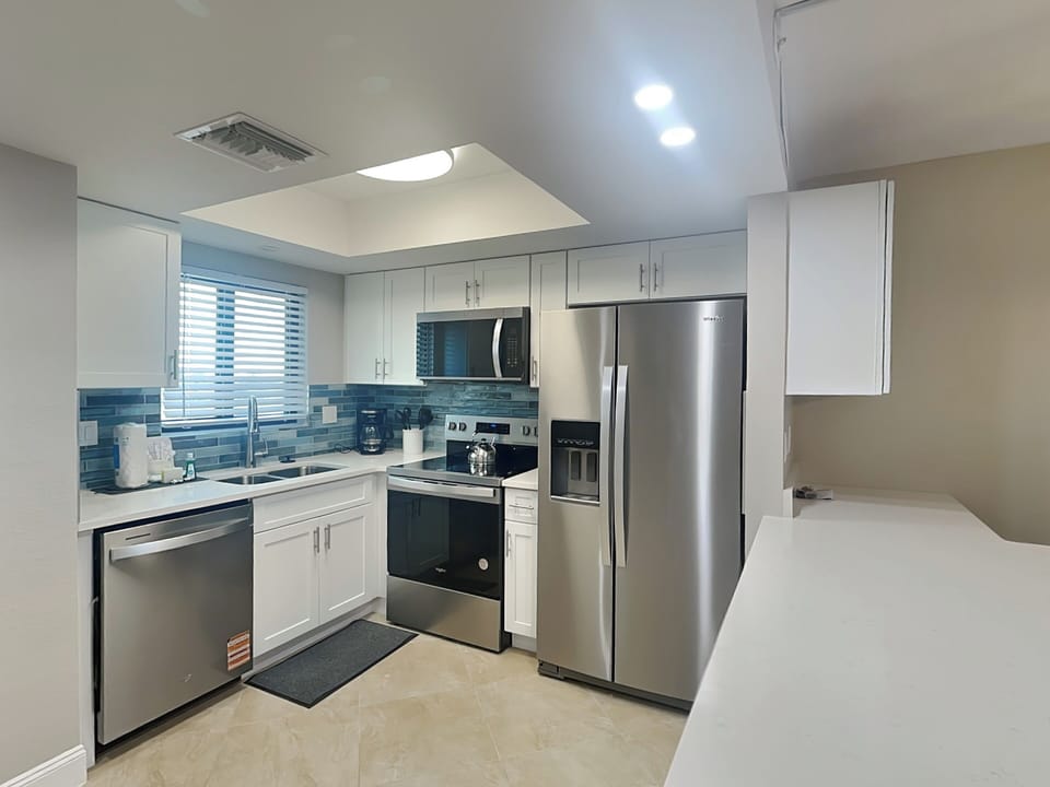 Newly Renovated Kitchen with Stainless Steel Appliances