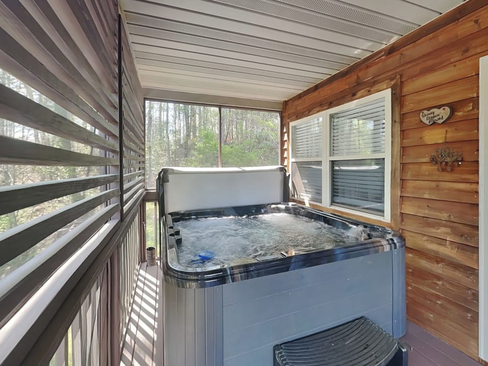 Hot Tub located off the Primary Bedroom