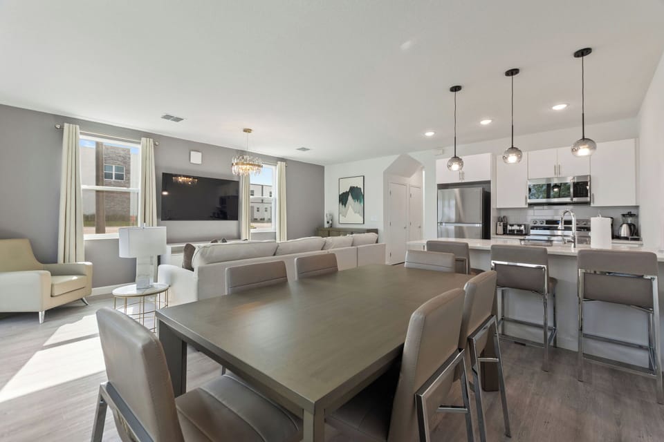 Spacious dining area
