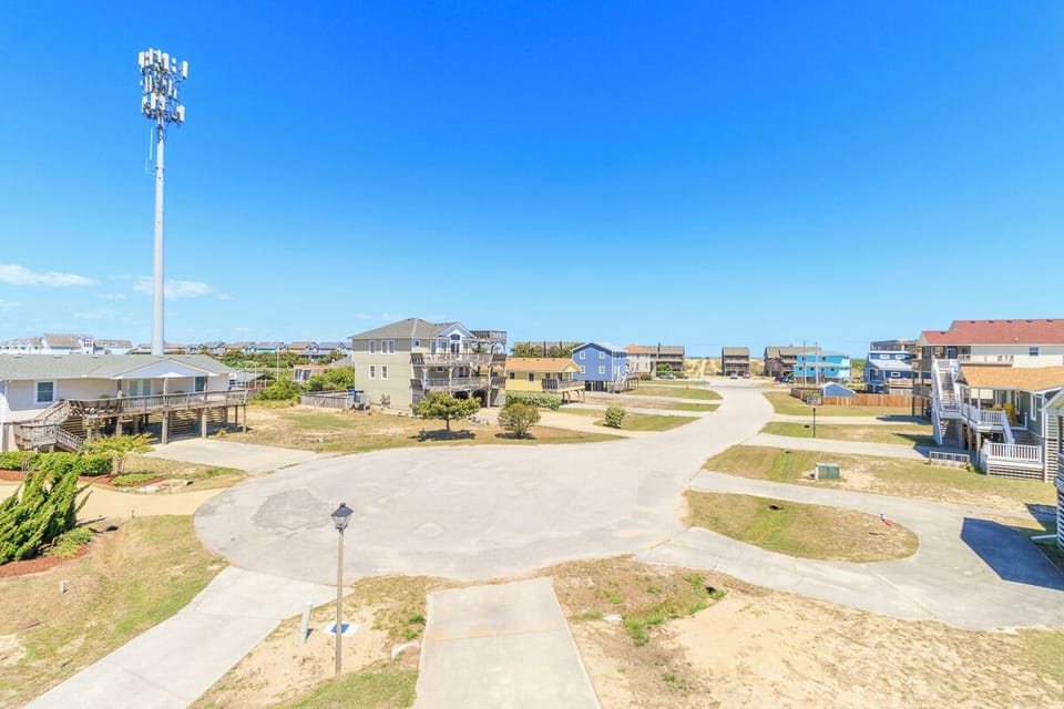 View of Beach Access from Top Level Deck