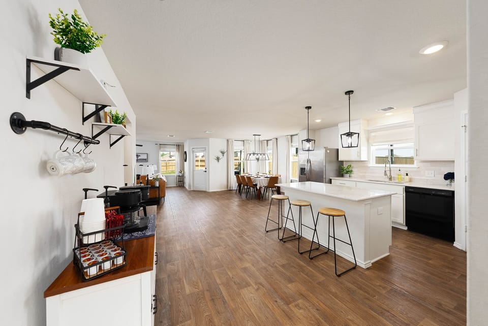 Open floor layout