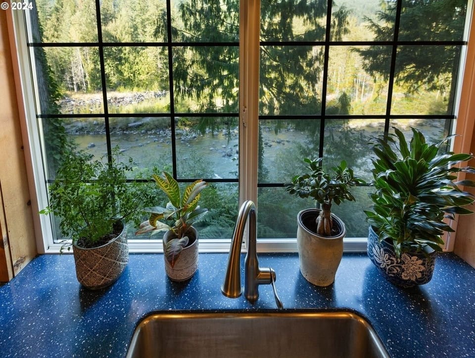 Kitchen river view