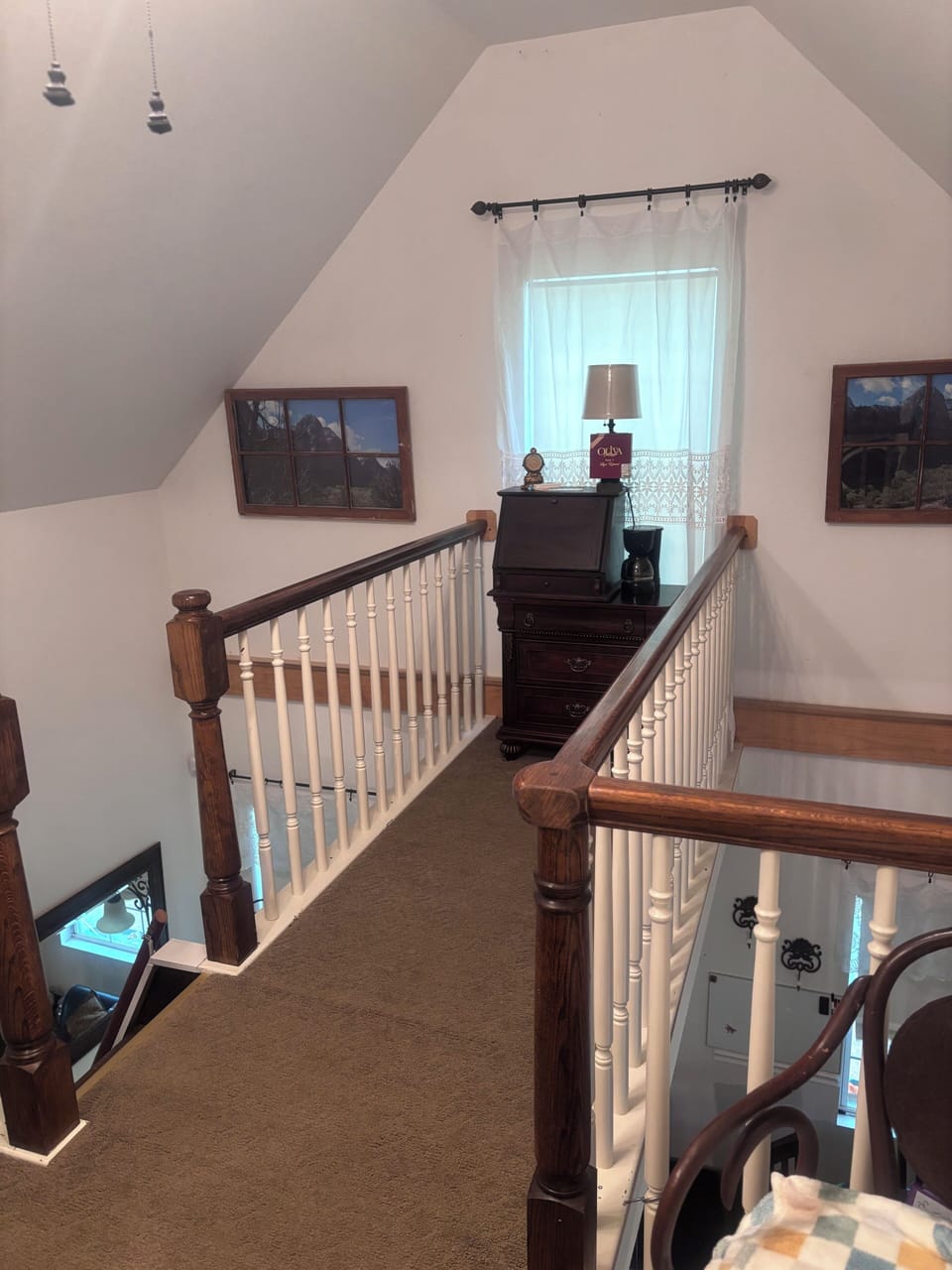 Morning coffee station upstairs