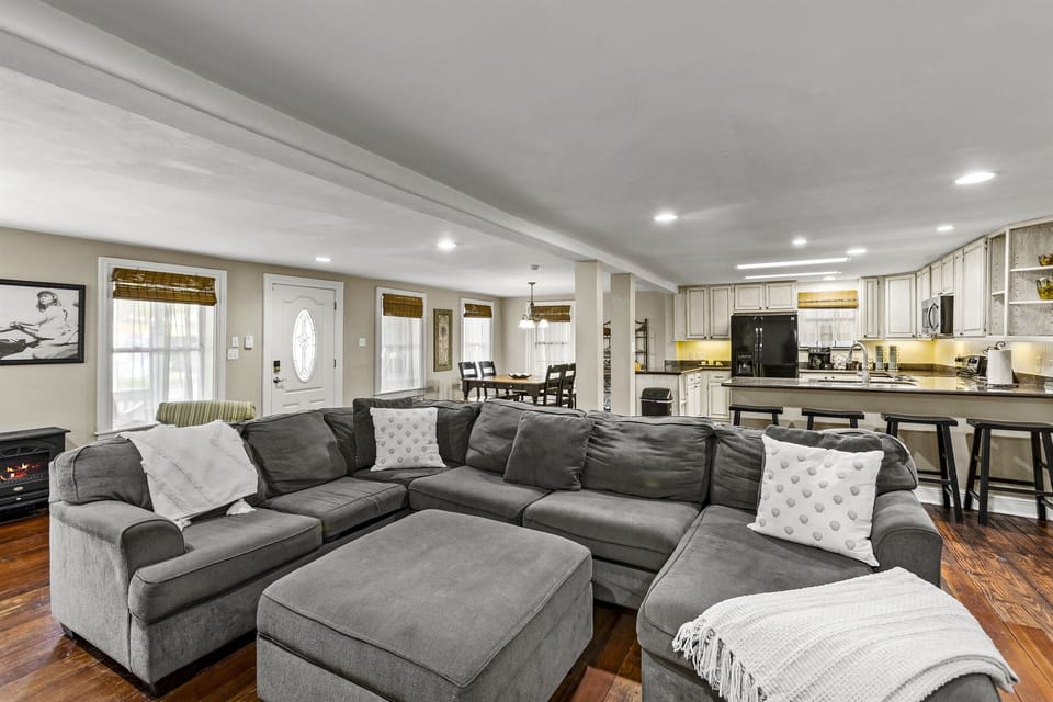 Open concept first floor