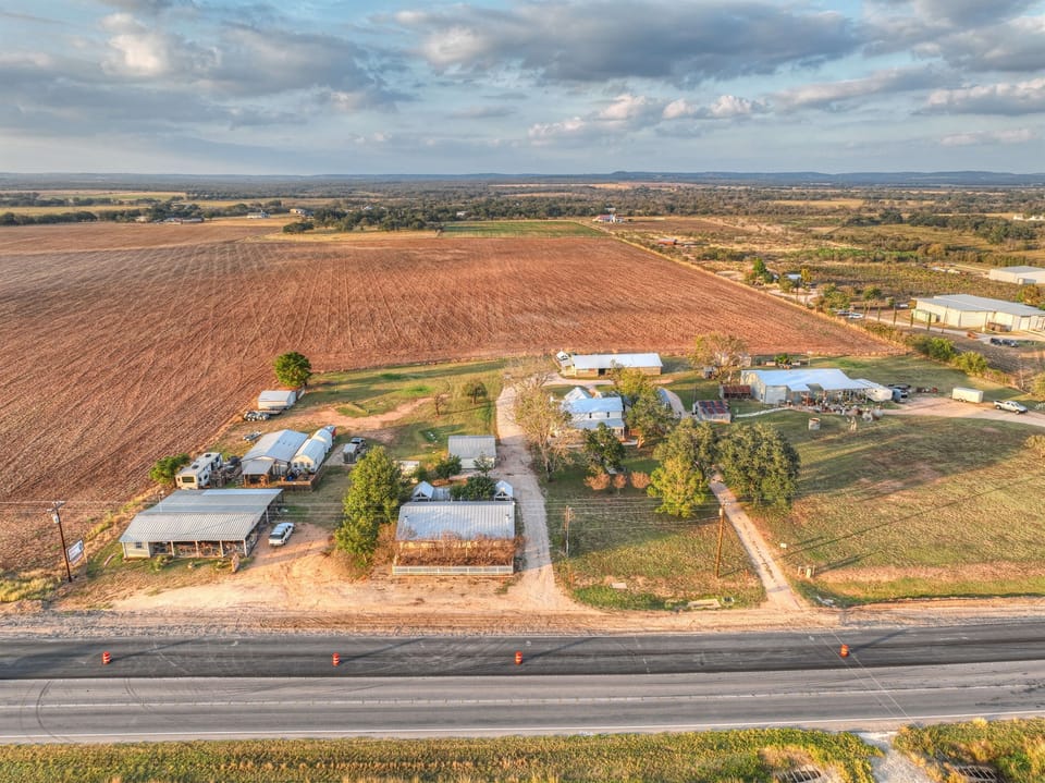 Bird’s-eye views reveal just how perfectly placed this farmhouse is. Nestled right off the 290 Wine Trail, you’re just moments from renowned wineries, tasting rooms, and all the charm Fredericksburg has to offer.