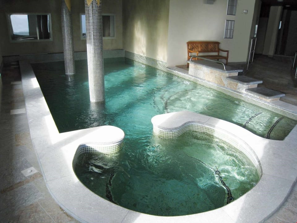 Dip your feet in the lovely pool.
