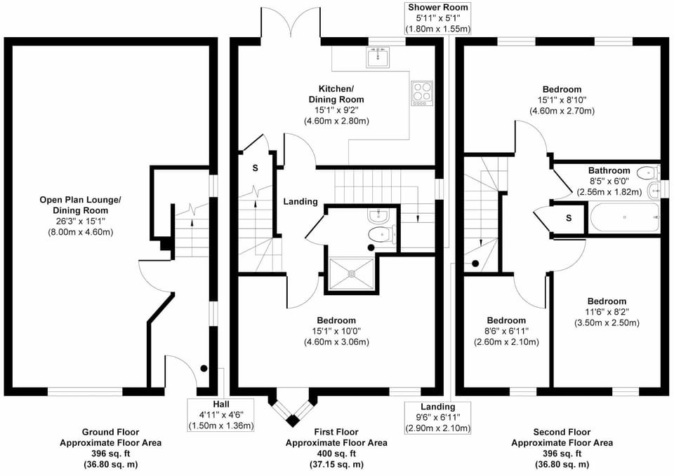 A detailed floor plan of the spacious house at Raynald Road—designed for ultimate comfort.