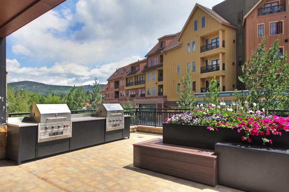 Grill up your favourite meal on the shared BBQs.