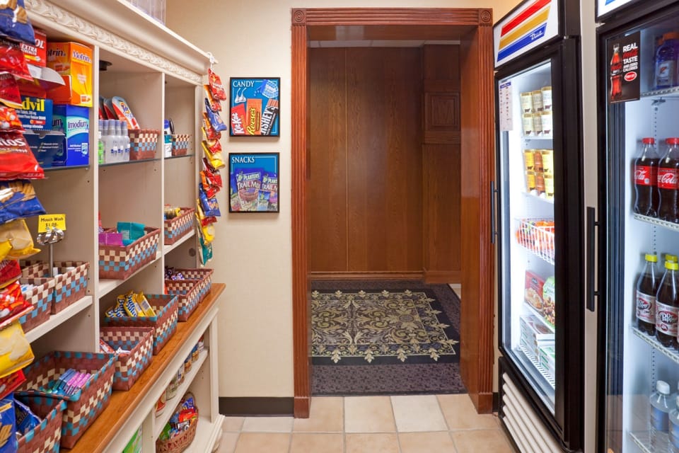 Purchase a snack at the pantry.