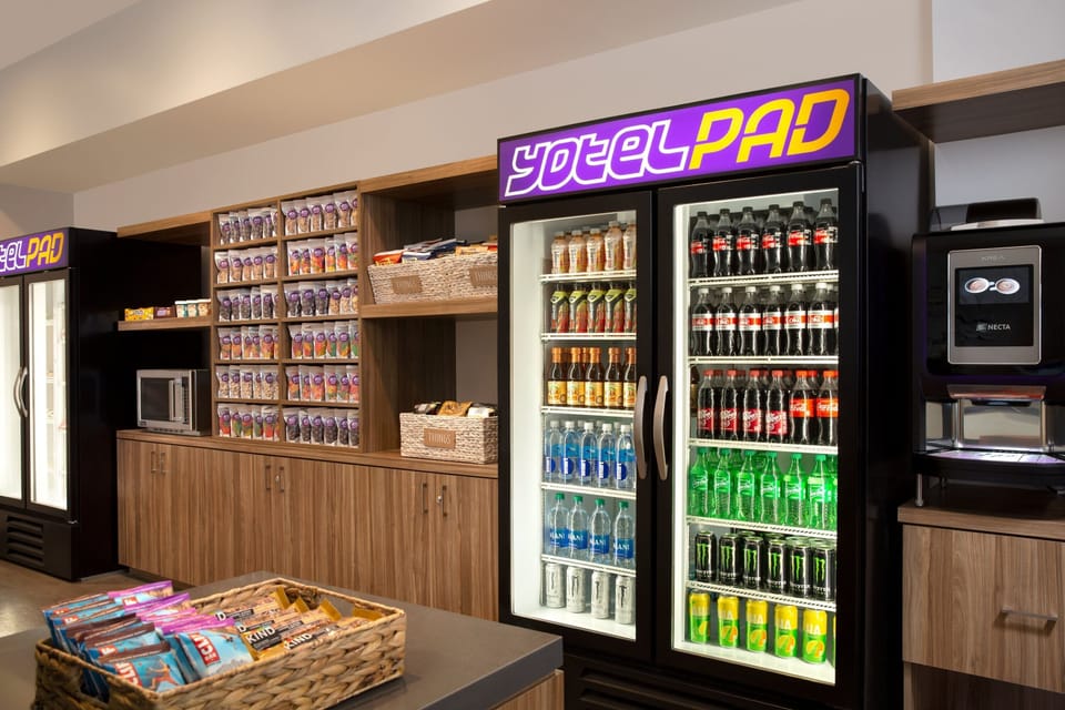 Enjoy a refreshing drink and snack after a busy day.