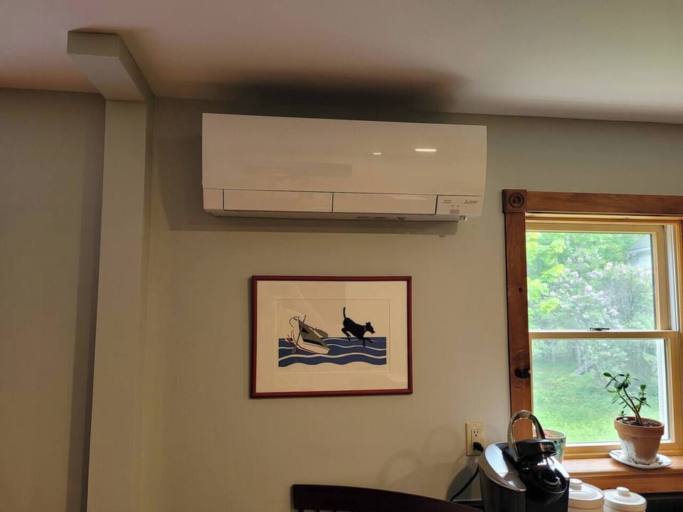 Heat pumps provide adjustable cooling and heat for four season comfort.