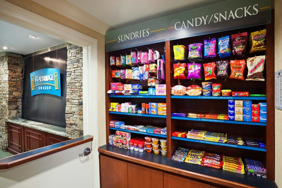 Purchase a snack at the on-site pantry.