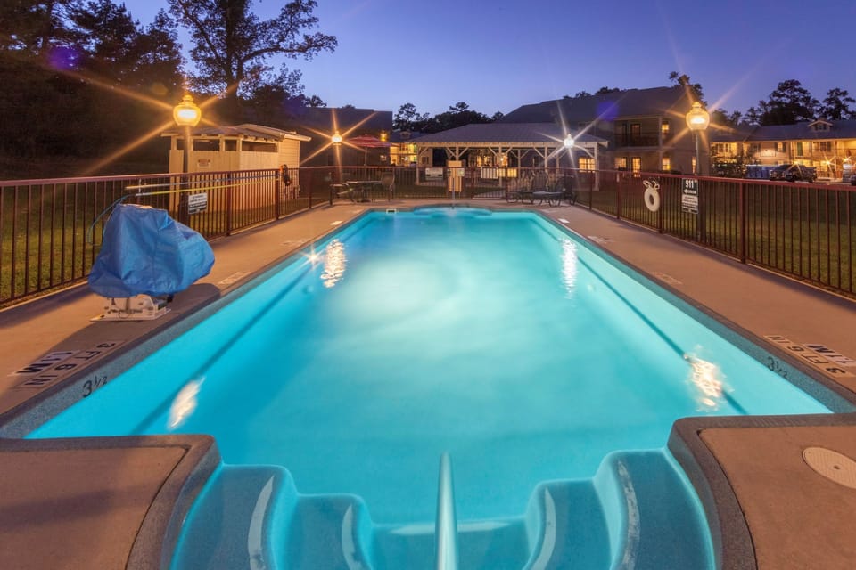 Take in gorgeous views while lounging around the on-site outdoor pool.