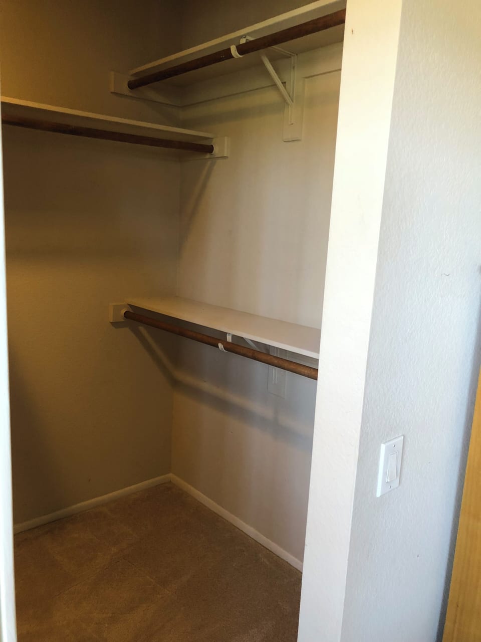 Another view of Master walk-in closet.